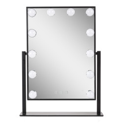 Miroir de maquillage éclairé LED 4200ºK 41x47,5Cm Ajustable Noir 30.000H [SUN-ESLED-03-B]