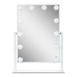 Miroir de maquillage éclairé LED 4200ºK 41x47,5Cm Ajustable Blanc30.000H [SUN-ESLED-03-W]