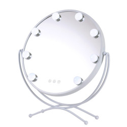 Miroir de maquillage éclairé LED 4200ºK 48x43Cm Blanc30.000H [SUN-KRS-430-W]